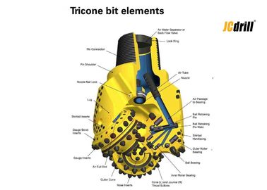 Tricone κομμάτι βράχου TCI για το σχηματισμό σκληρής ροκ που τρυπά την υψηλή αντοχή με τρυπάνι