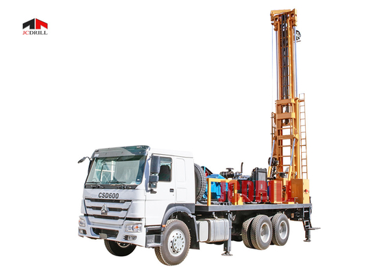 6 X 4 τοποθετημένη φορτηγό εγκατάσταση γεώτρησης διατρήσεων φρεατίων νερού 600m εγκατάσταση γεώτρησης διατρήσεων γεωτρήσεων